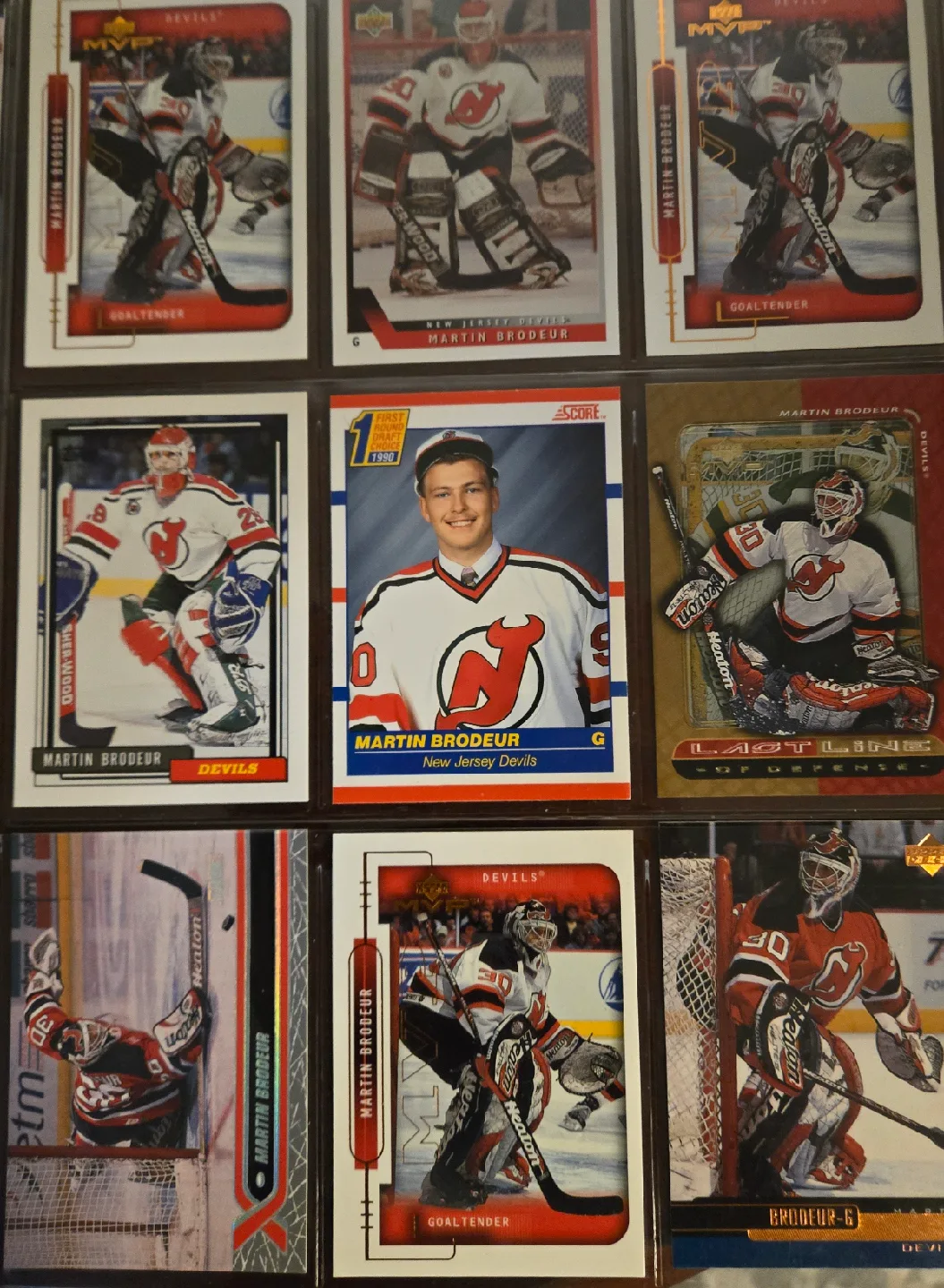 Brodeur, Belfour and Richter Rookie Cards. 57 Card Lot. image indicator(3)