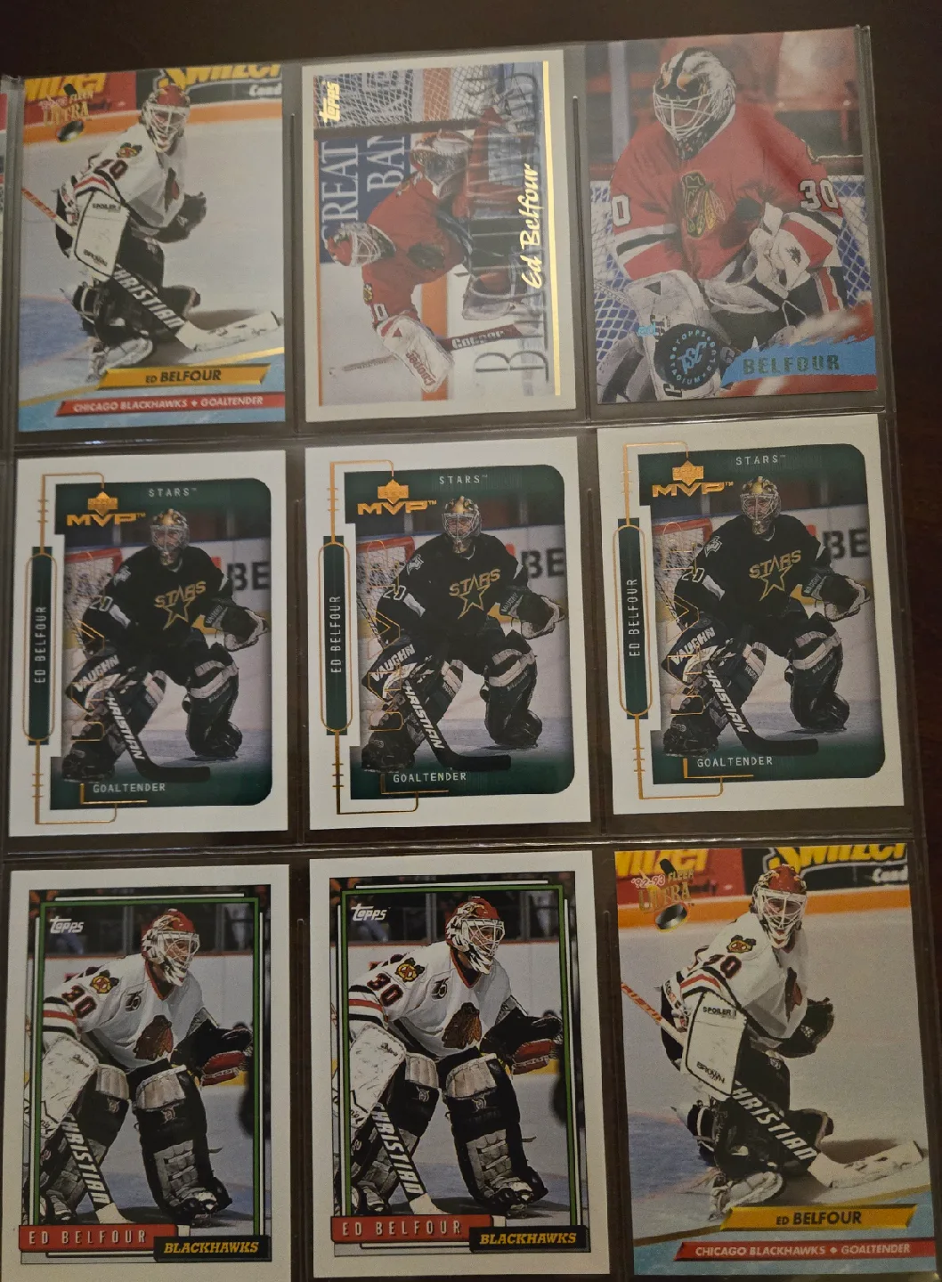 Brodeur, Belfour and Richter Rookie Cards. 57 Card Lot. image indicator(6)