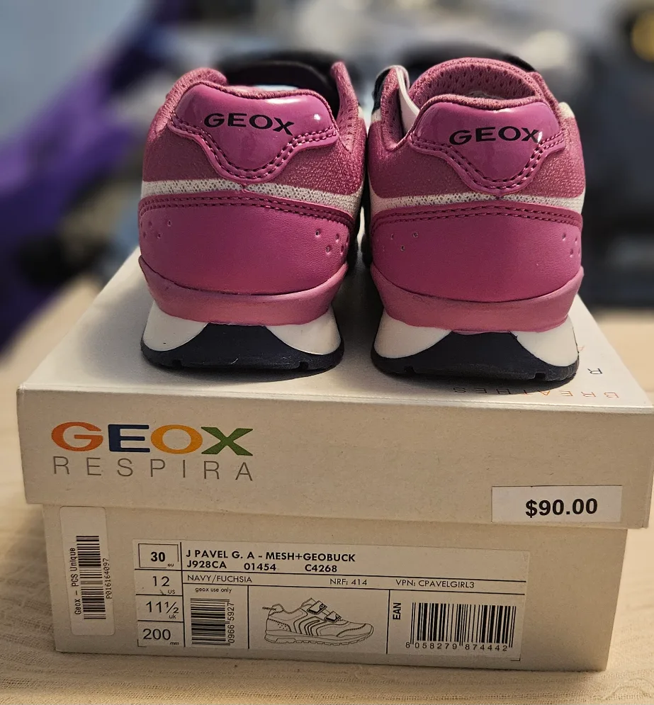 Geox J Pavel Girl's Sneakers, Size 12 US thumbnail