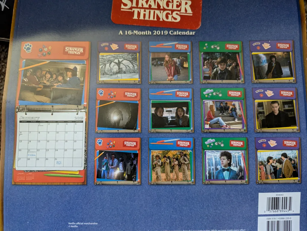 Stranger Things 2019 Calendar image indicator(2)