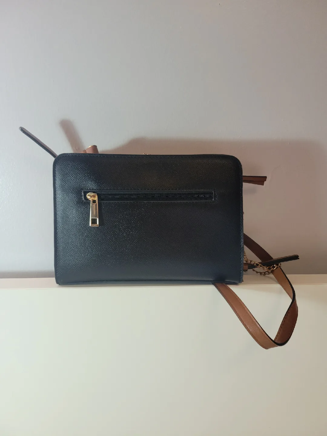 Aldo Crossbody Bag - Black & Beige image indicator(3)