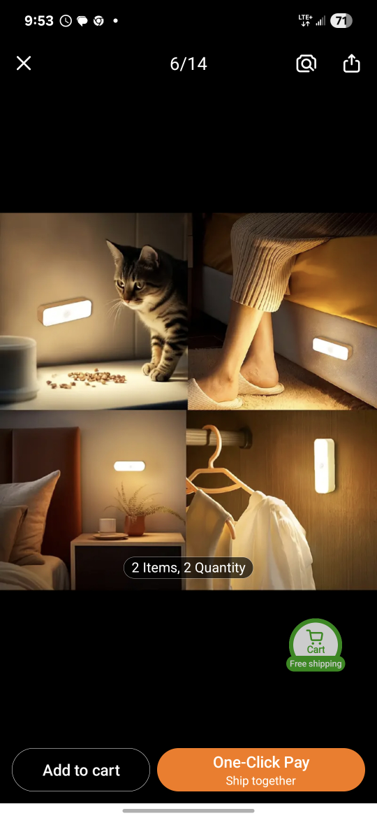 LED Motion Sensor Night Light, pick Scarborough or oshawa. - photo 3