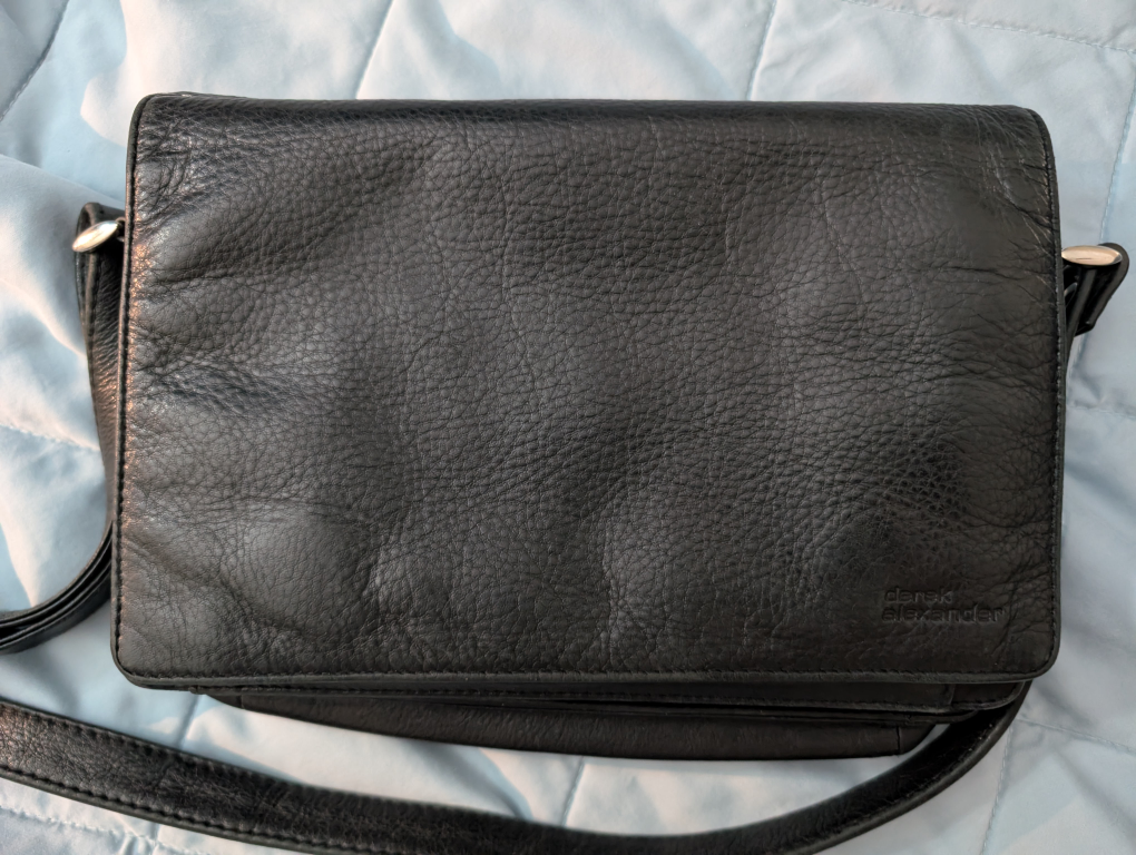Derek Alexander Black Leather Crossbody Bag - photo 2