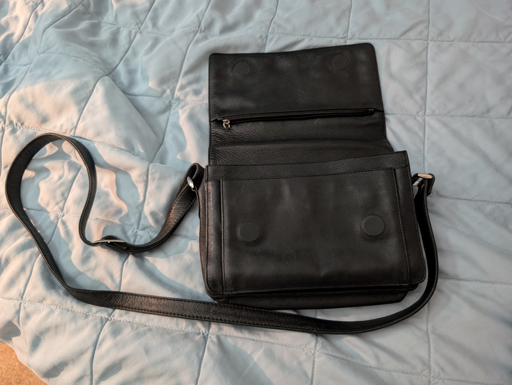 Derek Alexander Black Leather Crossbody Bag - photo 4