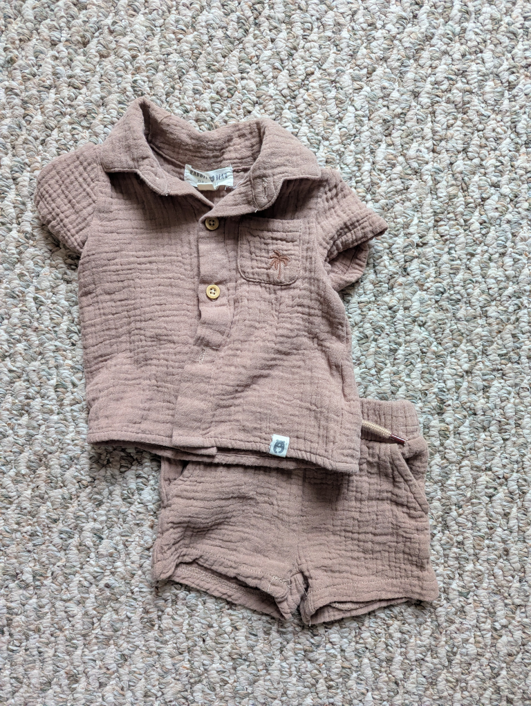 Rabbit Bear Organic Baby Outfit (0-3M)