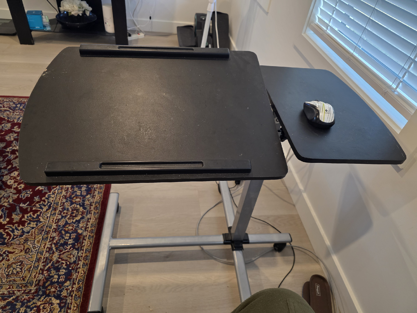 Rolling Laptop Desk with Mouse Pad - photo 3