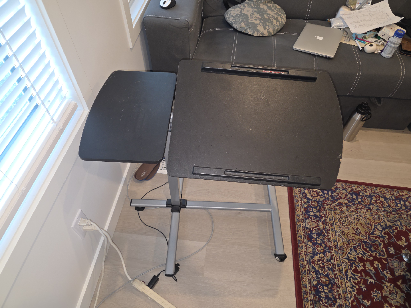 Rolling Laptop Desk with Mouse Pad - photo 4