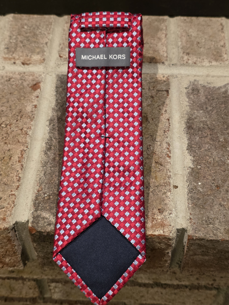 Michael Kors Red Patterned Necktie - Like-New! - photo 2