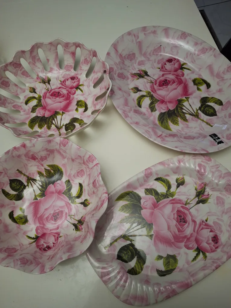 Floral Melamine Serving Dishes thumbnail
