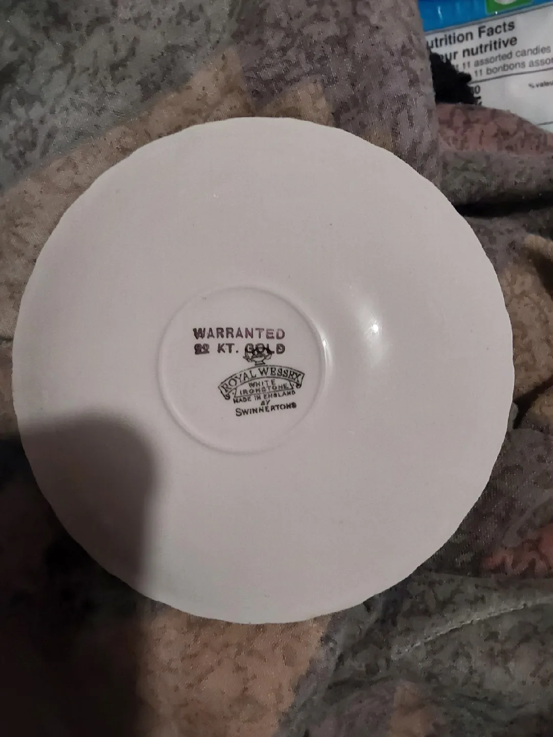 Royal Wesson Ironstone Creamer and Saucers image indicator(5)