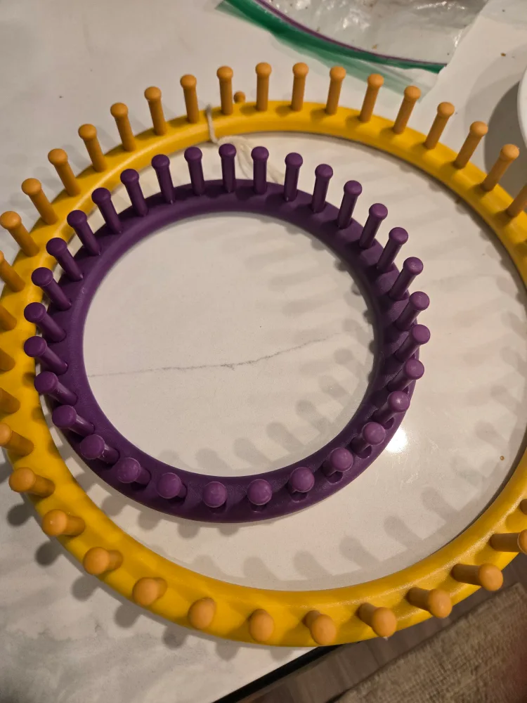 Knitting Looms - Yellow and Purple thumbnail