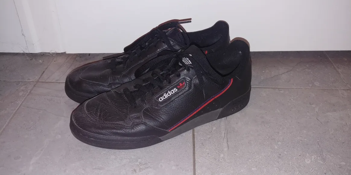 Adidas Continental 80 Black Leather Shoes - US 11 thumbnail