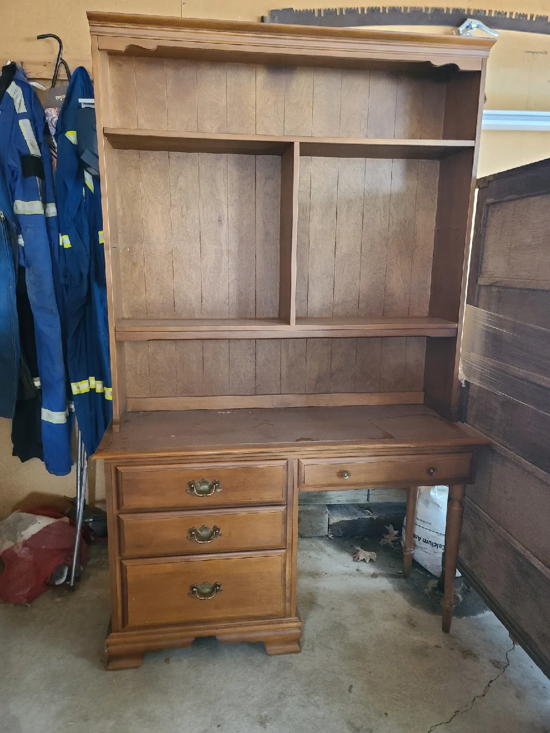 Wooden Desk with Hutch thumbnail