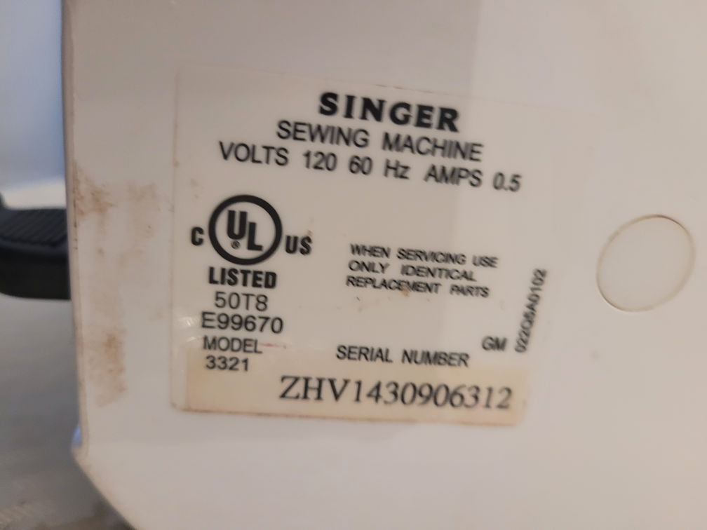 Singer Talent Sewing Machine Model 3321 - photo 3
