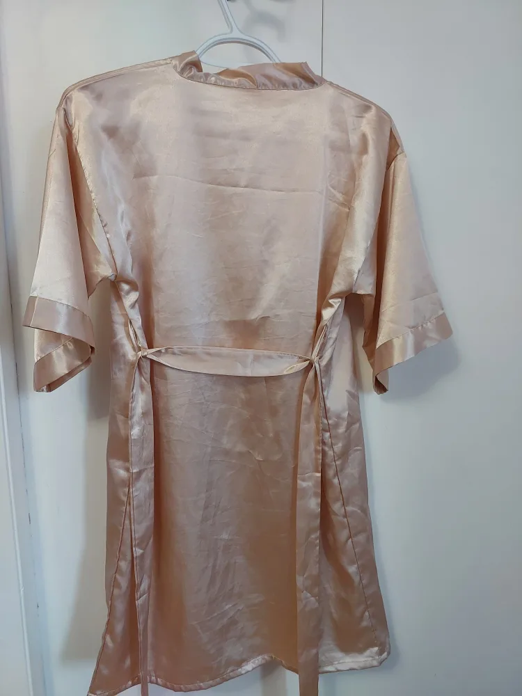 Champagne Satin Robe image indicator(2)