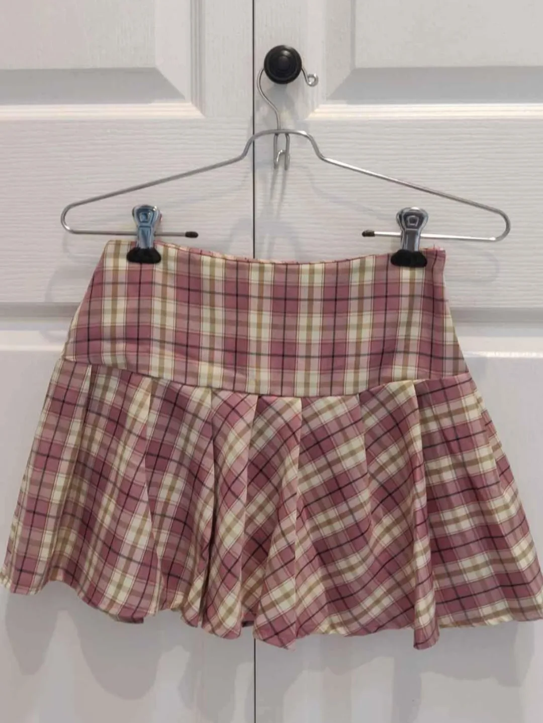 XYZ Plaid Pleated Mini Skirt thumbnail