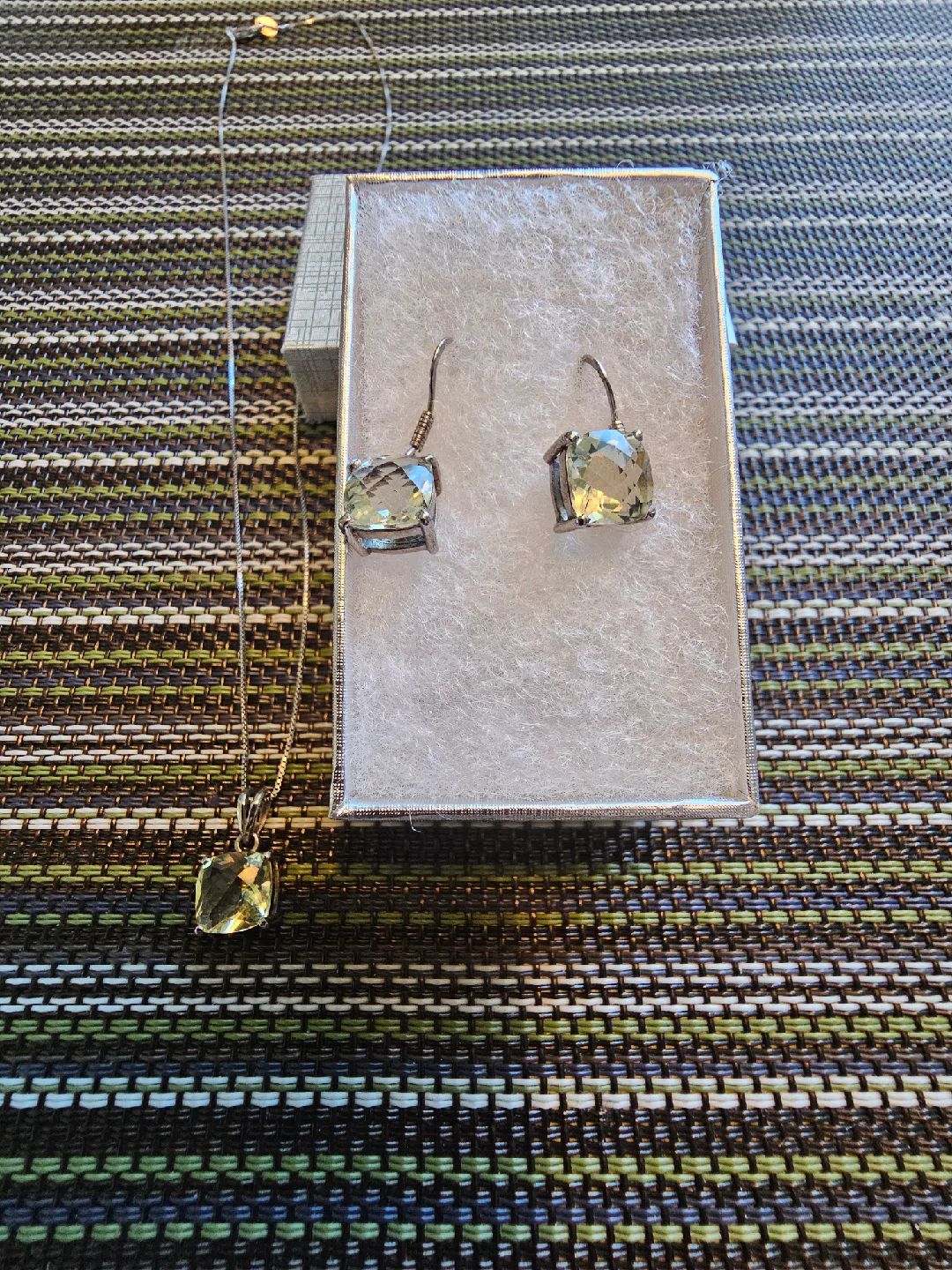 ADI 925 Sterling Silver Necklace & Earrings Set thumbnail
