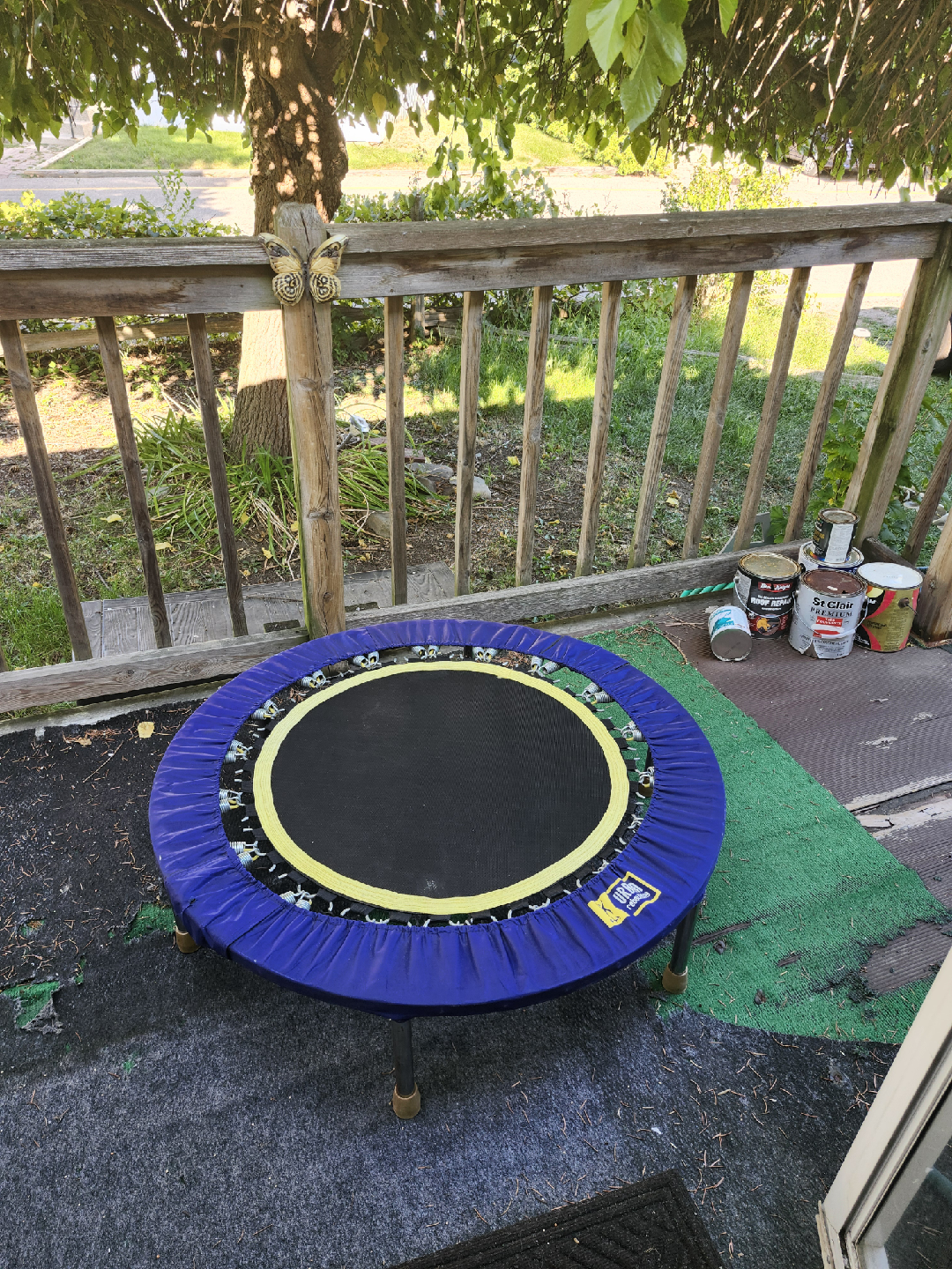Blue Mini Exercise Trampoline - photo 2