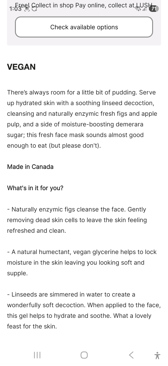 Lush Bring Us Some Figgy Pudding Face Mask - photo 2