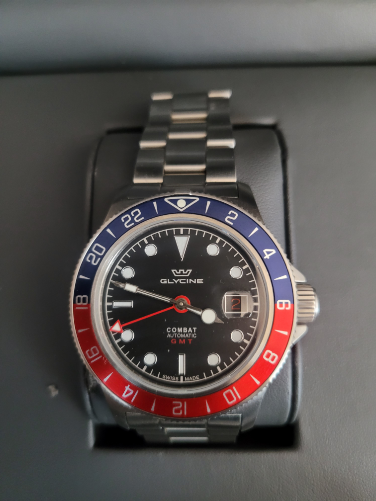 Glycine Combat Automatic Pepsi Bezel Watch - photo 2