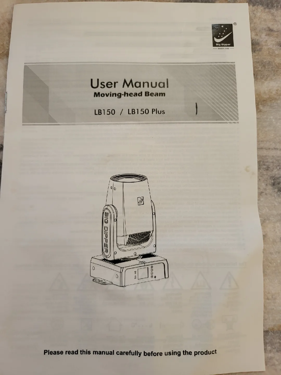 Big Dipper LB150 Plus Moving Head Beam Light image indicator(4)