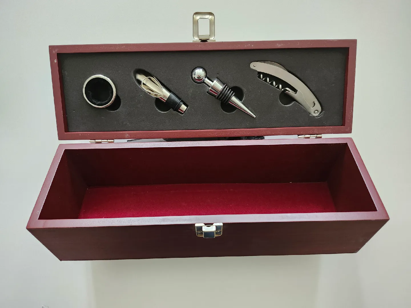 Wine Bottle Opener Set in Wooden Box 🥕 thumbnail