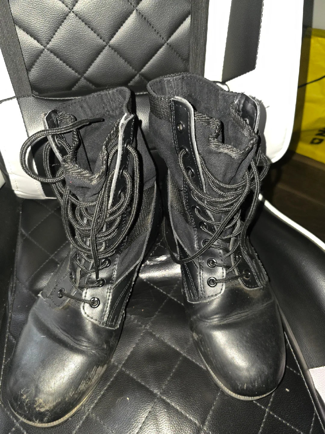 Black Combat Boots (vietnam jungle boots) size 10 or 11