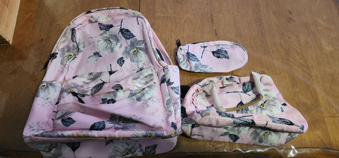 Floral Backpack Set