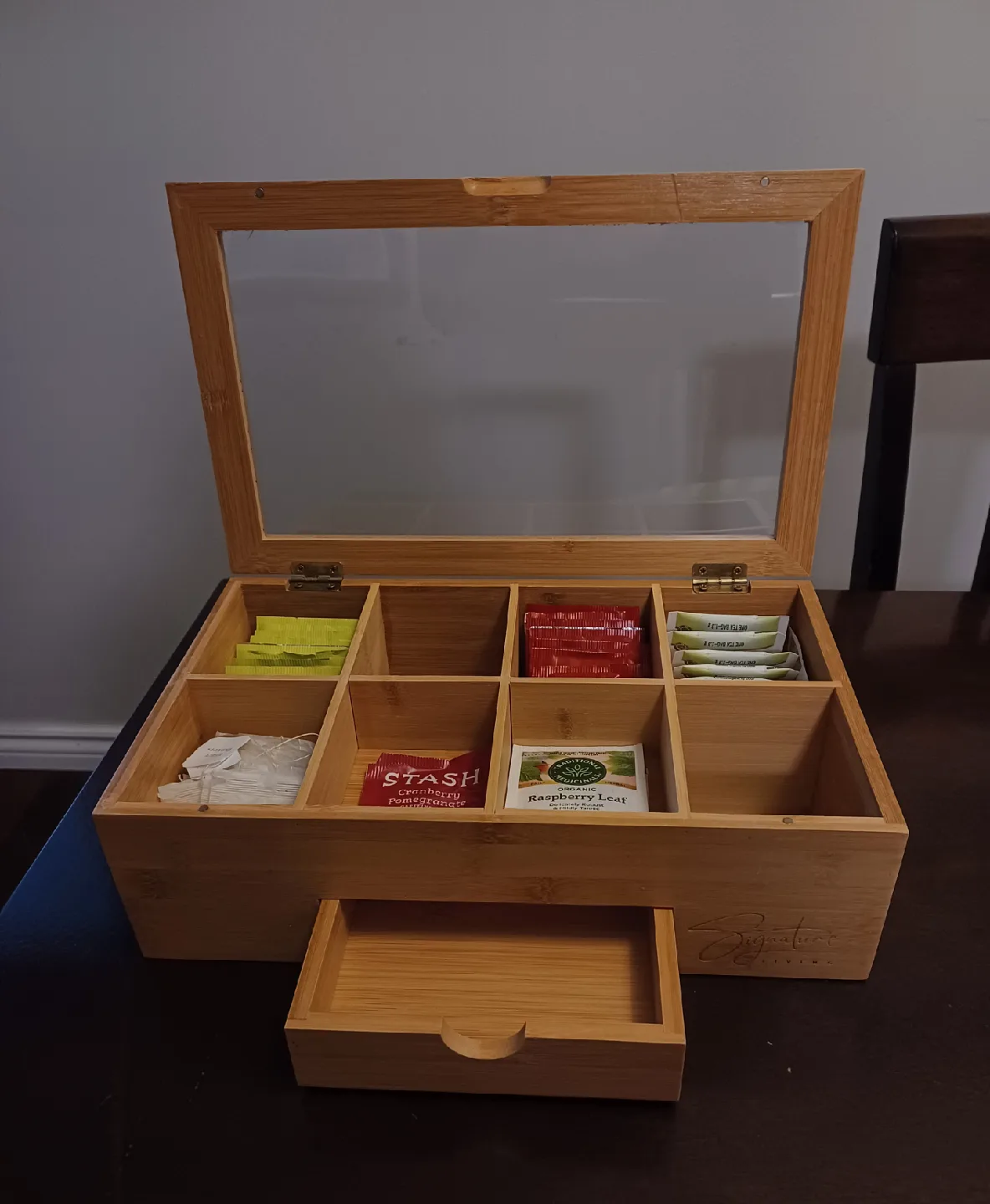 Signature Living Bamboo Tea Box thumbnail