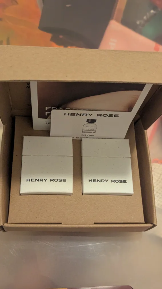 Henry Rose sampler set +  $20 Gift Card  (12 perfumes) image indicator(2)