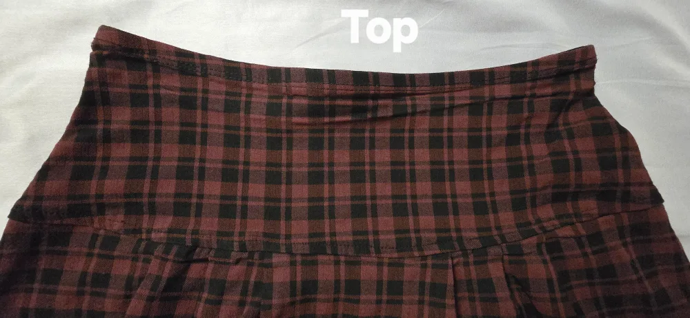 Teen Girls Plaid Mini Kilt Style Skirt - Adult Size L image indicator(2)