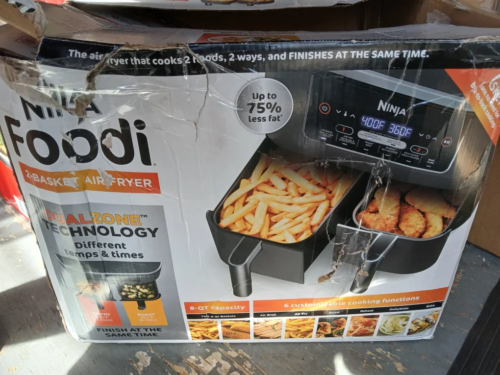 AS IS DOES NOT TURN ON Ninja Foodi 2-Basket Air Fryer image indicator(4)