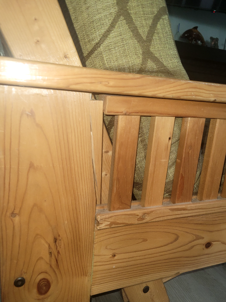 Pine Futon Frame with Mattress - photo 3