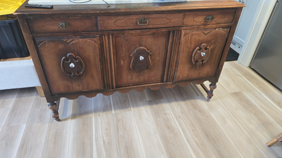 Antique Wooden Buffet Sideboard