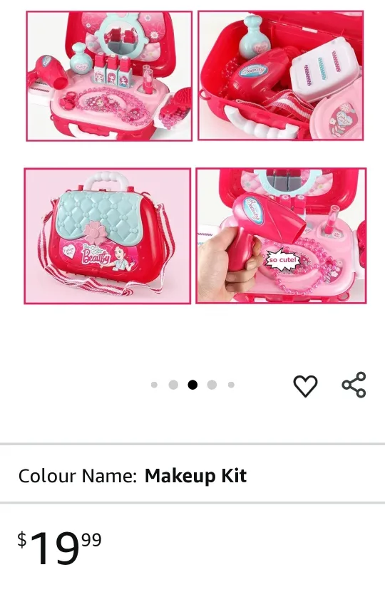 Clttoyvers Pretend Play Makeup Kit - New! image indicator(5)