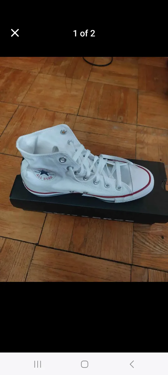 Converse All Star High Top White, Size 8 image indicator(2)