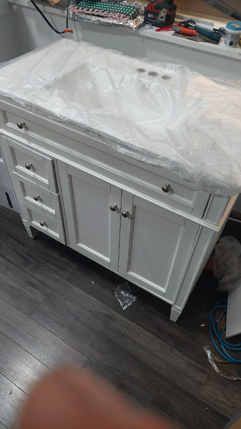 Ceramic Basin Bathroom Vanity - New image indicator(2)