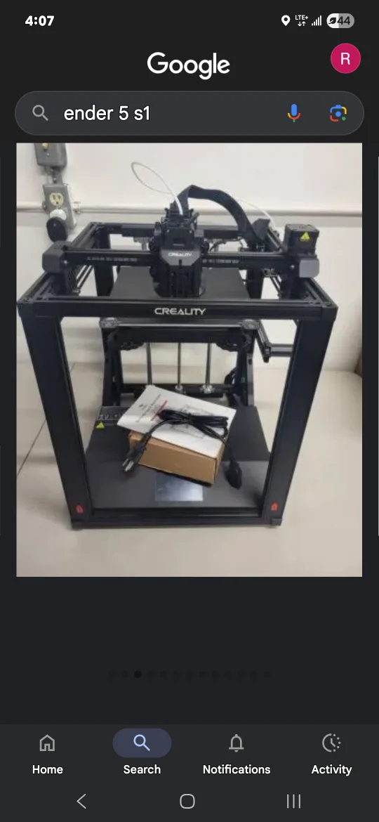 Creality Ender-5 S1 3D Printer thumbnail