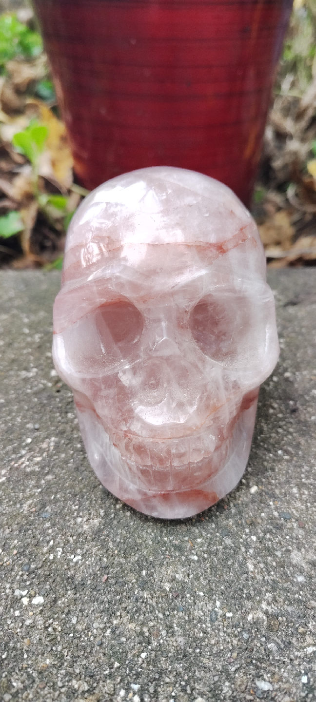 Rose Quartz Crystal Skull - photo 4