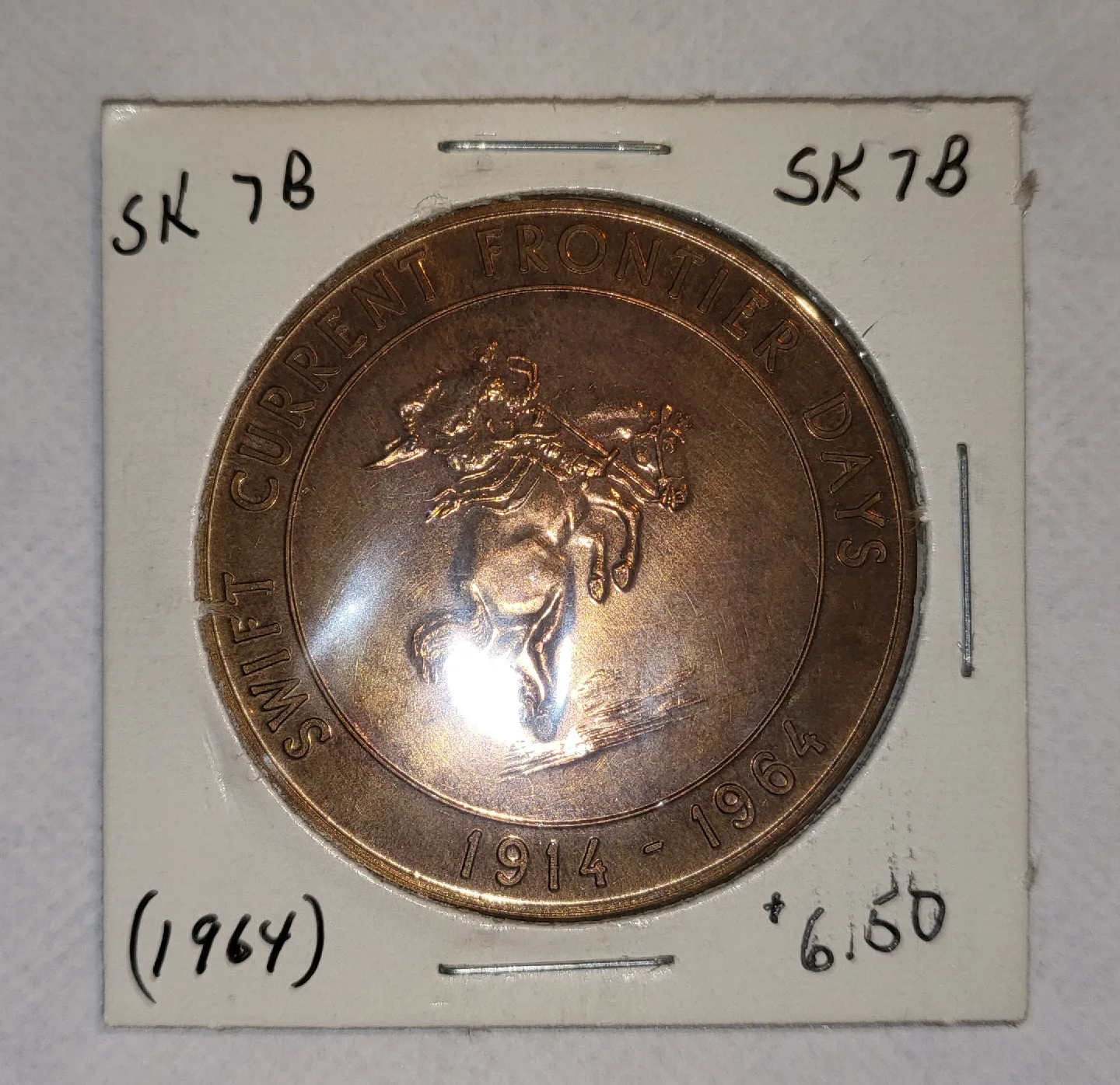 Swift Current Frontier Days 1914-1964 Commemorative Token image indicator(3)