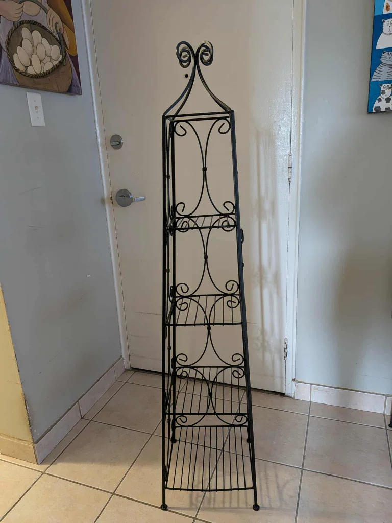 Black Metal Plant Stand - 57" Tall thumbnail