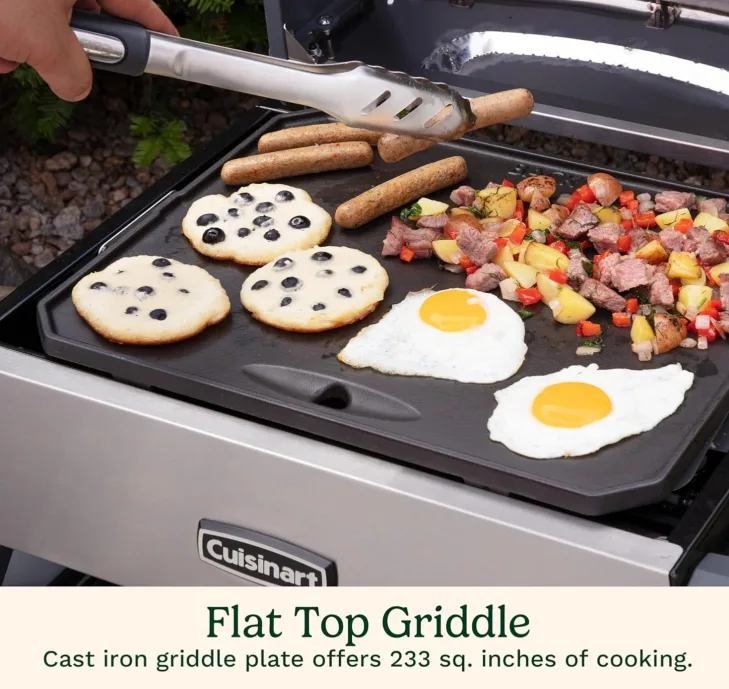 Cuisinart Outdoors 3-in-1 Grill, Griddle & Pizza Oven image indicator(5)
