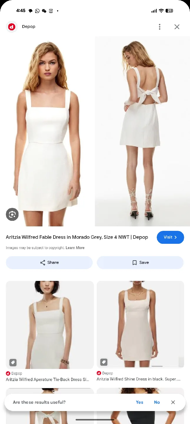 wilfred White Mini Dress image indicator(3)