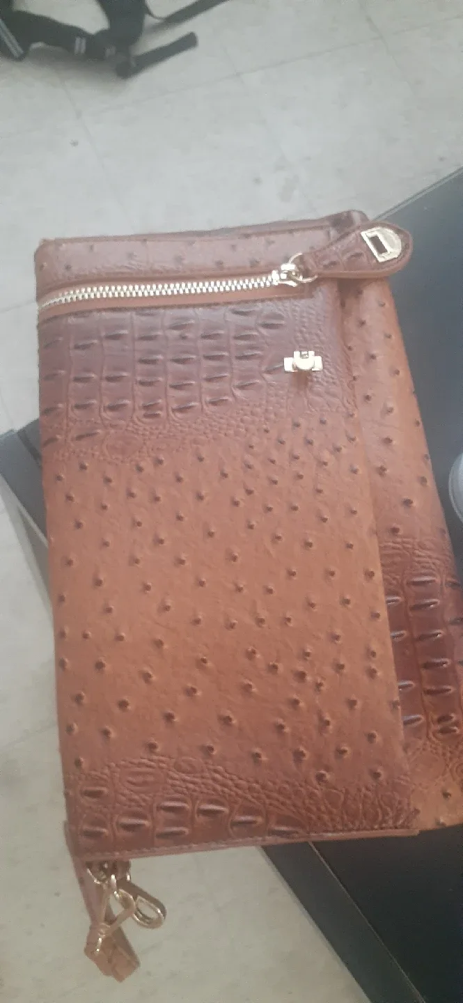 Brown Leather Clutch thumbnail