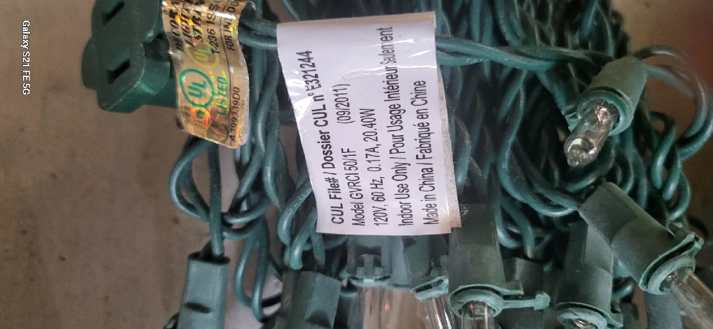 Christmas String Lights - Indoor Use Only image indicator(4)