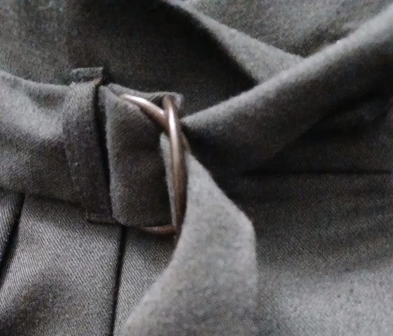 Cop.Copine Olive Green Belted Trousers image indicator(7)