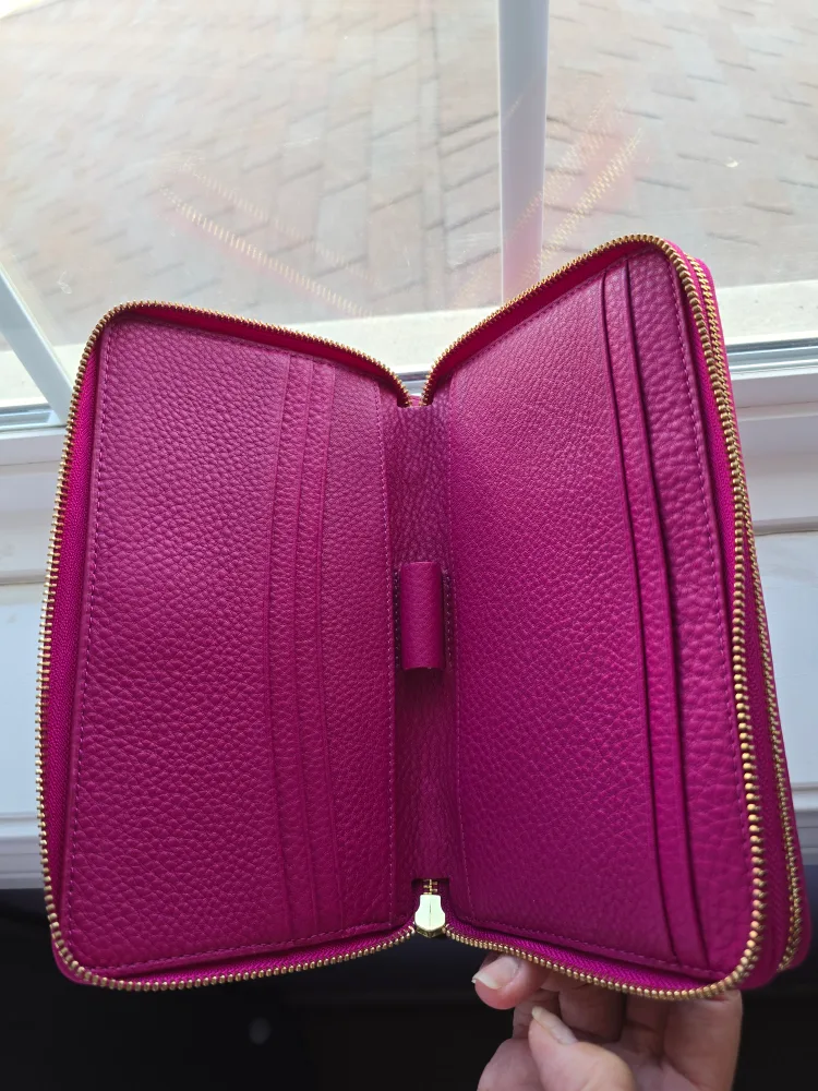 Tory Burch Pink Leather Wallet image indicator(4)