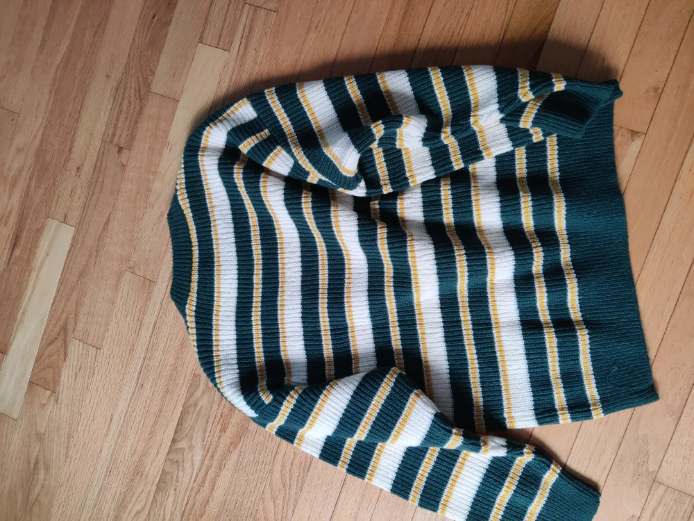 Carhact green Striped Knit Sweater image indicator(3)