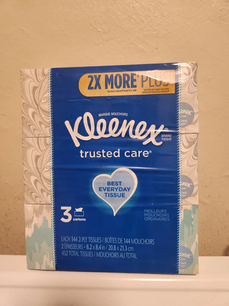 Kleenex Trusted Care Tissues - 3 Cartons thumbnail