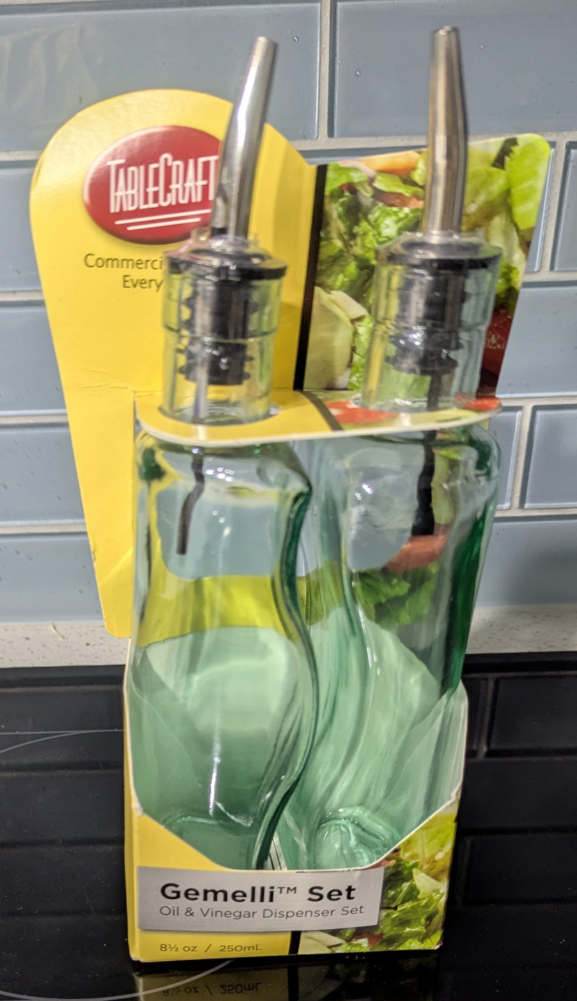 TableCraft Gemelli Oil & Vinegar Dispenser Set